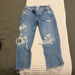 Boyish Distressed Blue Jeans